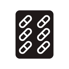 Capsule icon. Vector graphic illustration. Suitable for website design, logo, app, template, and ui. EPS 10.