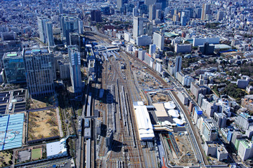 高輪ゲートウェイ駅・空撮