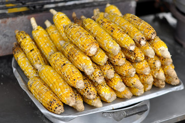 Sweet corn Grilled Corn on the Cob in Foil