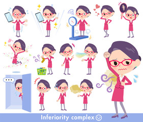 red glasses office women_complex