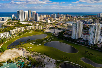 Obraz premium Future site of SLS Resort Residence Marina Hallandale Beach