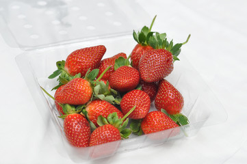 freash strawberry in packed