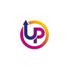 up logo icon vector isolated
