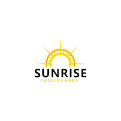 sun logo icon vector isolated