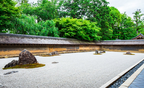 楽天市場】龍安寺( 石庭 庭園 庭 神社仏閣 京都 和風 水彩画