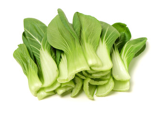 Pok Choi on white background