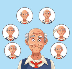 old men patients of alzheimer disease characters