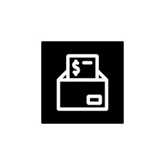 Obraz premium mail icon. business and finance icon. Perfect for application, web, logo and presentation template. icon design line inverted style