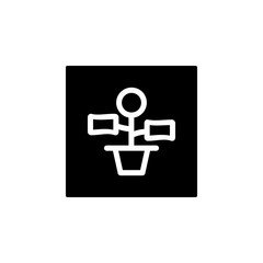 profit icon. business and finance icon. Perfect for application, web, logo and presentation template. icon design line inverted style