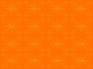 Seamless pattern design with floral background elements, brown, black, gray, white ornaments