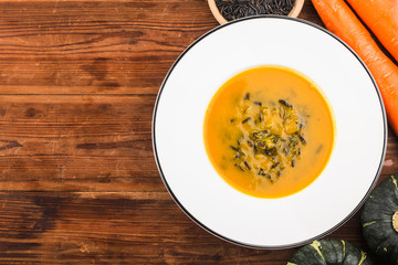 Pumpkin and wild rice soup,Pumpkin Soup