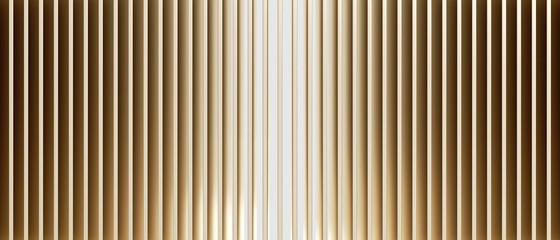 Obraz premium Golden metallic slices isolated in white background. 3d rendering - illustration.