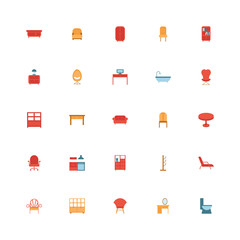 bundle of furniture set icons
