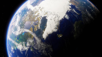 Arctic and Greenland from Space © Darryl