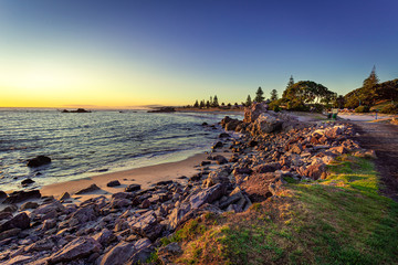 Beach Sunrise Mount Maunganui New Zealand
