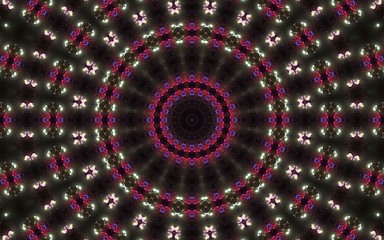 Beautiful Abstract Mosaic Seamless kaleidoscope pattern with a Mandala