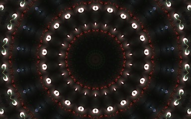 Beautiful Abstract Mosaic Seamless kaleidoscope pattern with a Mandala