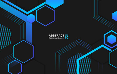 abstract background with hexagons. futuristic background concept. Vector EPS 10