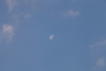  The moon on a Saturday morning