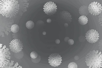 Bacteria infection or virus flu background