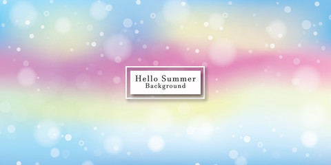 blurred hello summer background