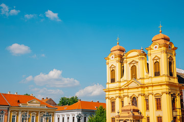 St. George's Cathedral at Piata Unirii Union square in Timisoara, Romania