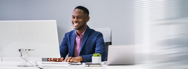 African Businessman Banner