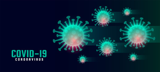Fototapeta premium coronavirus covid-19 background with floating virus concept