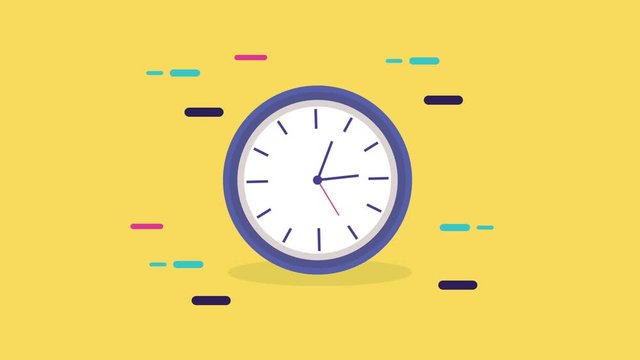 Time Clock Watch Animation Icon