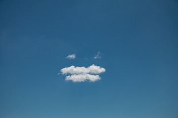 Cloud looking like smiley face