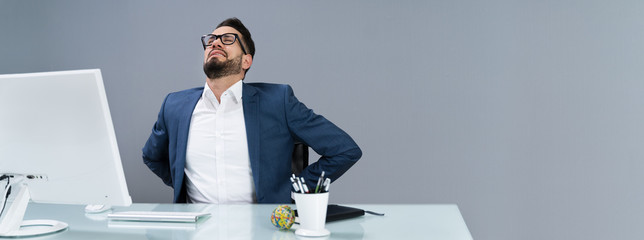 Businessman Having Backpain