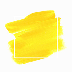 Art paint abstract background. Brush stroke texture design poster vector over square frame. Perfect watercolor design for headline, logo and sale banner.