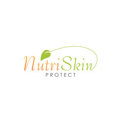 nutri skin protect design logo template