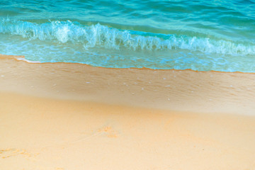 Fototapeta na wymiar sand and beach in sunny day 