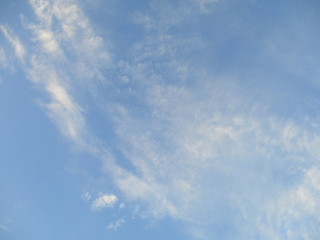 blue sky with white clouds