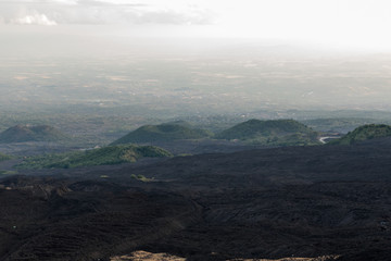 Etna landscape Catania Sicily Italy