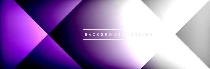 Abstract background - squares and lines composition created with lights and shadows. Technology or business digital template