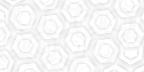 Abstract gray hexagon background