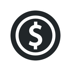 Dollar coin icon