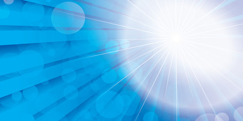 Obraz premium Abstract sunlight background. Blue burst