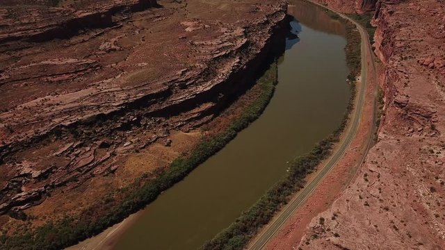 Cinematic shots of scenic natural desert formation areas in and around Moab.
