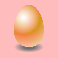 Easter egg with color overflows. Vector illustration.