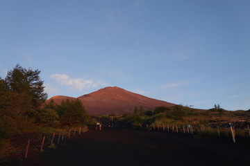 Fuji mountain trail from the entrance of Gotemba, Japan (5th station) (富士山五合目)