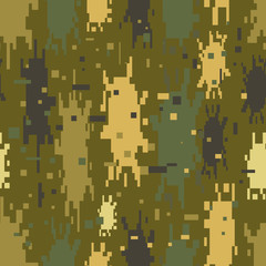 Camouflage pattern. Design element for poster, clothes decoration, card, banner.