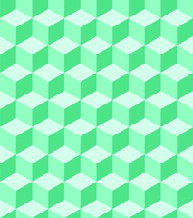 Green pattern cube background