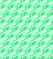 Green pattern cube background