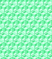 Green pattern cube background