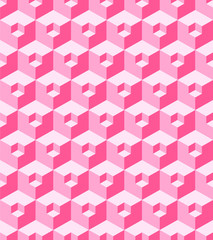Pink pattern cube background