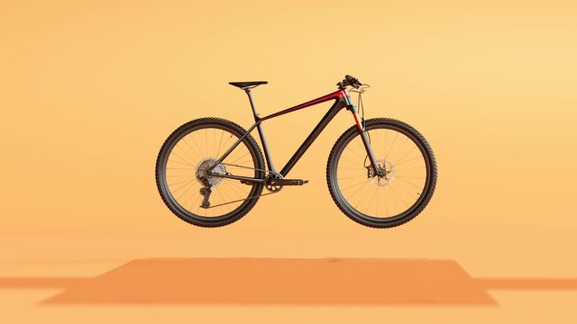 Loopable animation of a bike assembly process. Metal parts combined together. 4K