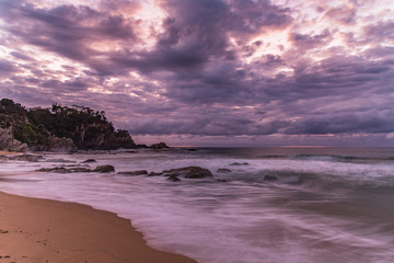 Clouds and Surf - Dawn at Malua Bay